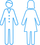 男女比のイラスト